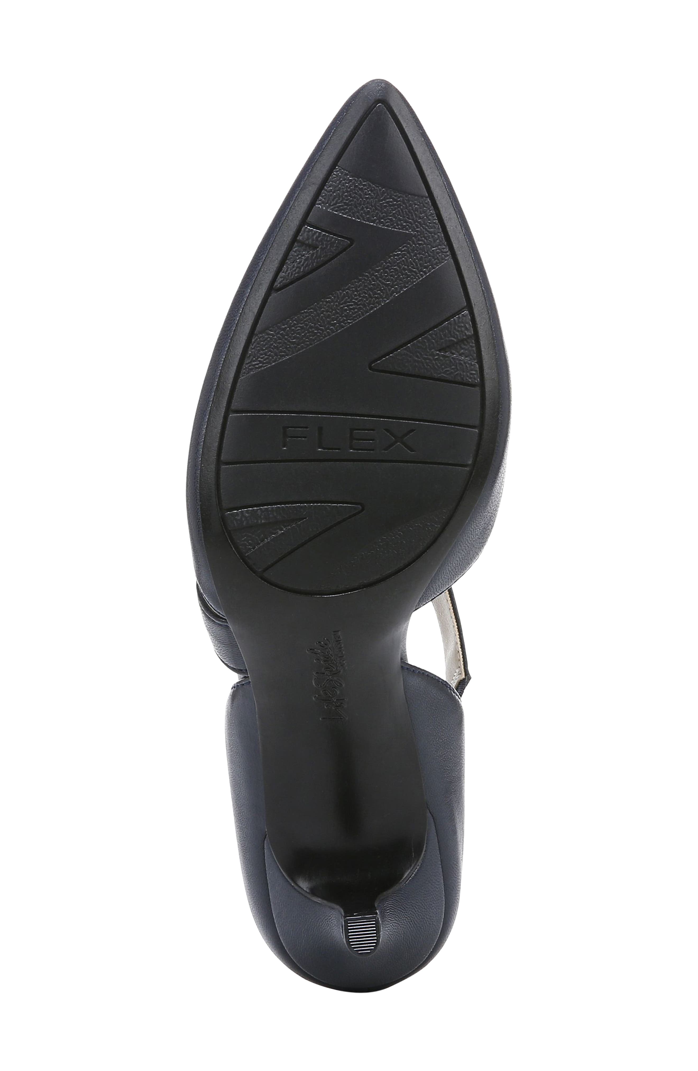 Suki Asymmetric Strap Pump, Alternate, color, LUX NAVY