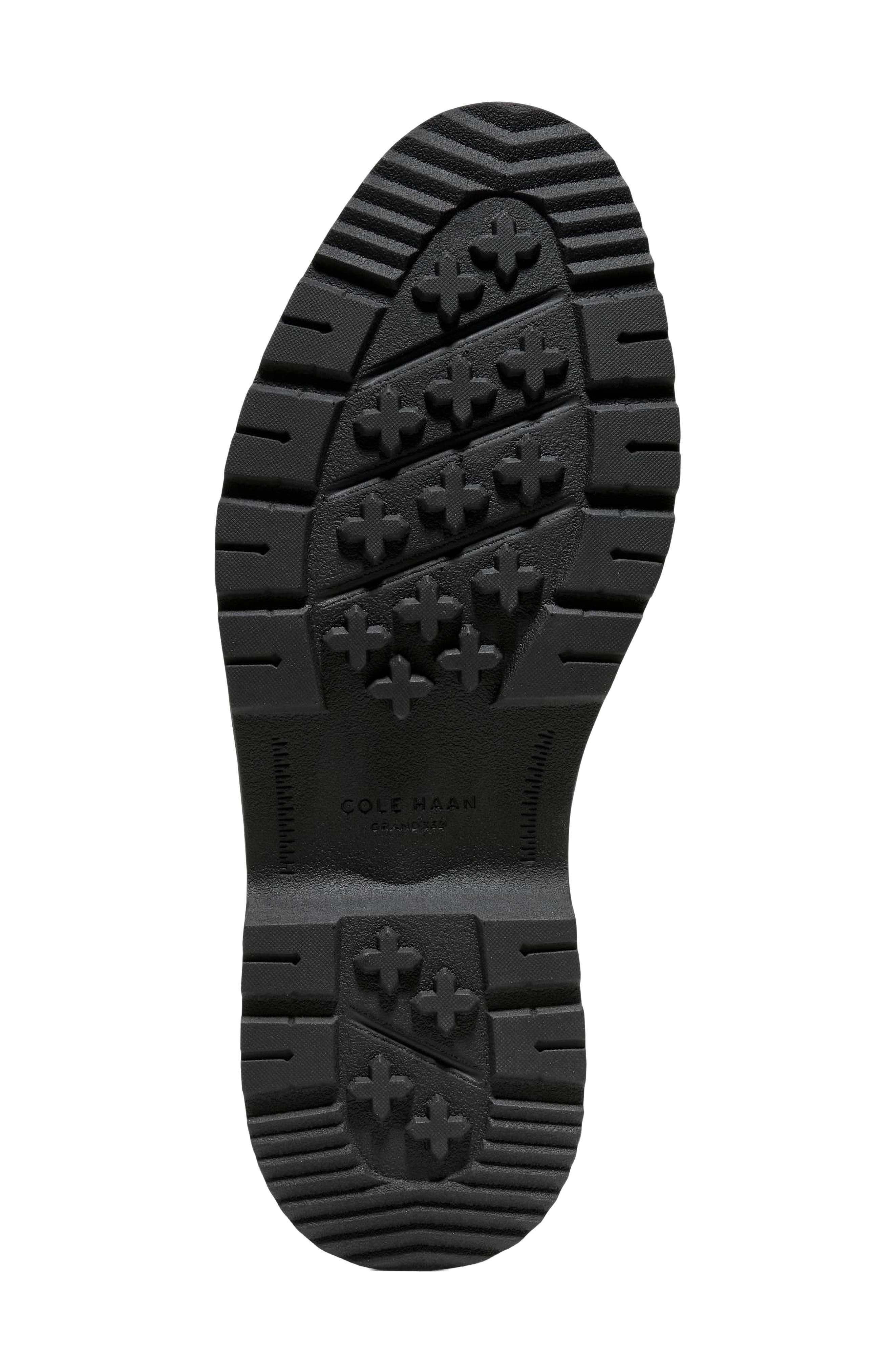 Broome Grand Lug Sole Bit Loafer, Alternate, color, BLACK / BLACK