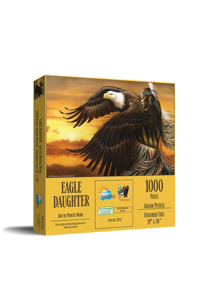 Sunsout Eagle Daughter 1000 piece Jigsaw Puzzle for Adults, Main, color, Multicolor