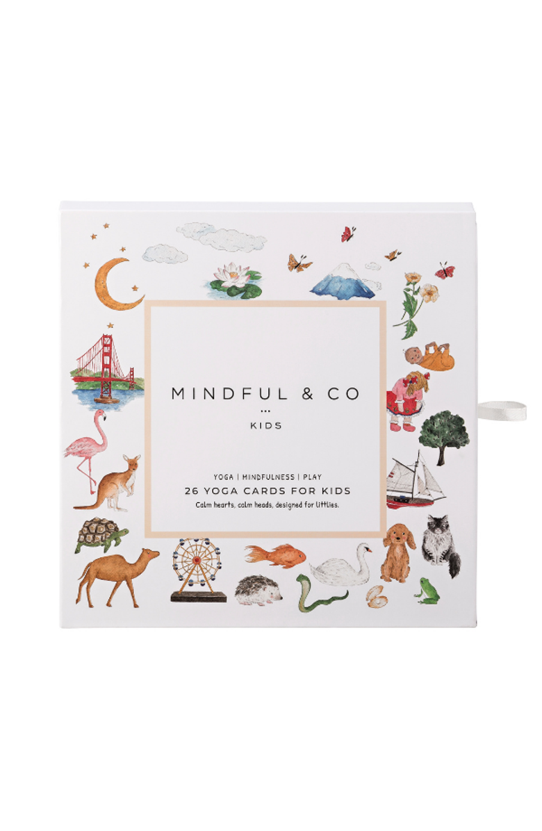 Mindful & Co Kids Beginner Yoga Bundle, Alternate, color, Nature Print