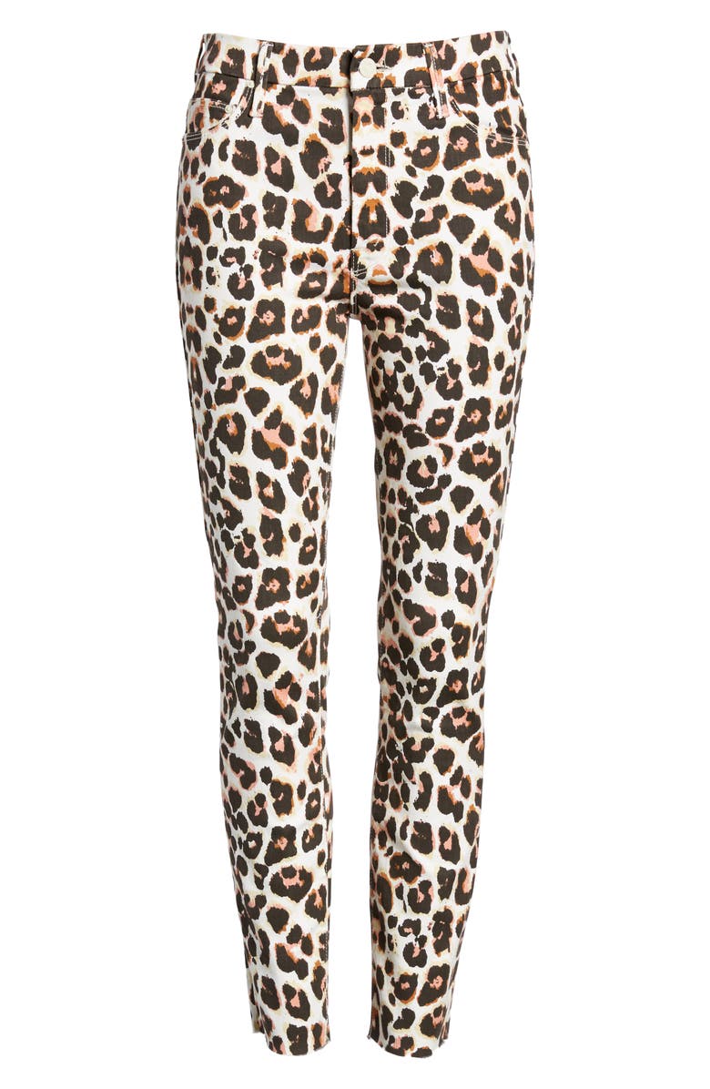 MOTHER The Looker High Waist Frayed Ankle Skinny Jeans, Alternate, color, 