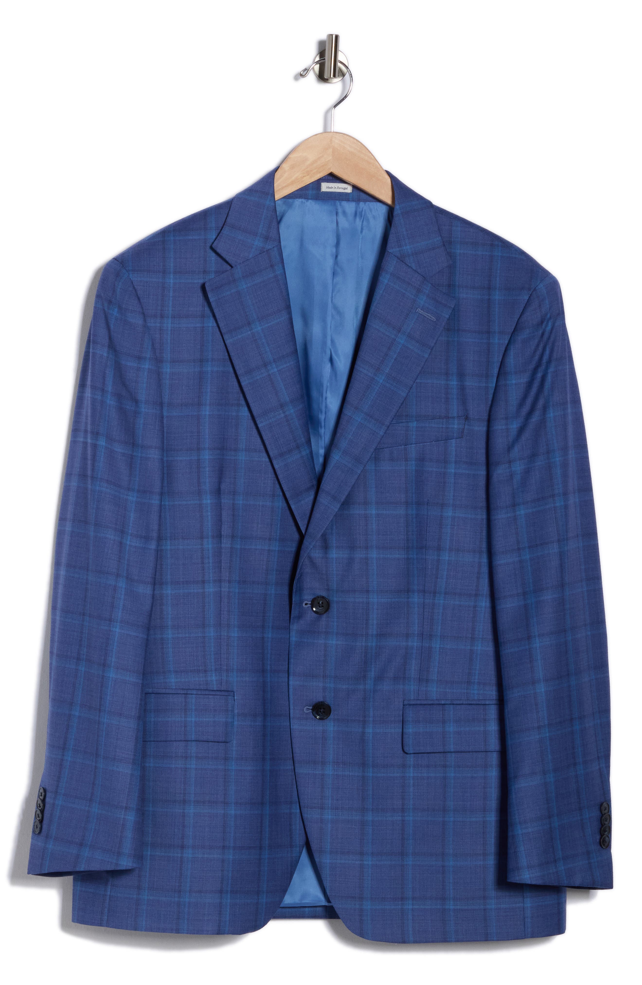 Peter Millar Flynn Classic Fit Plaid Wool Sport Coat