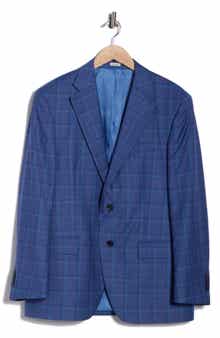 Peter Millar Flynn Classic Fit Plaid Wool Sport Coat