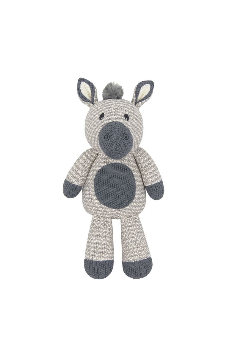 Whimsical Knit Toy - Zac Zebra, Alternate, color, White