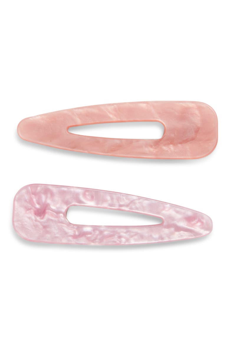 2-Pack Creaseless Clips, Main, color, PINK MULTI