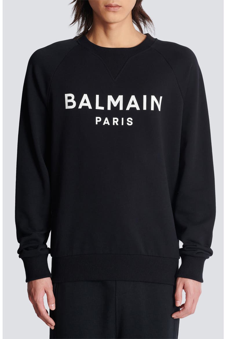 Logo Graphic Sweatshirt, Main, color, EAB BLACK/ WHITE