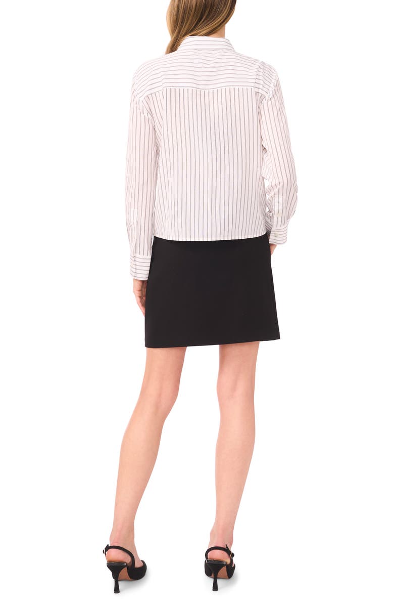 Halogen<sup>®</sup> Stripe Button-Up Shirt, Alternate, color, New Ivory