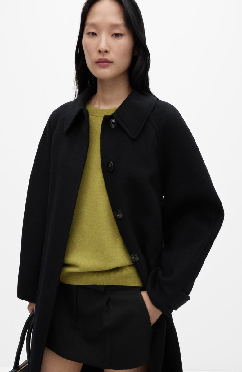 MANGO Wool Sweater, Alternate, color, Green