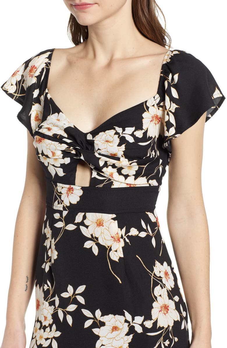 Row A Twist Front Maxi Dress, Alternate, color, 