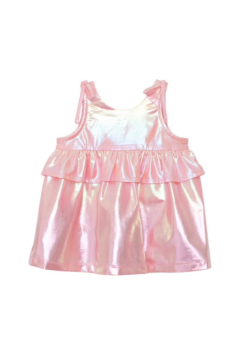 Strawberry Sparkle Sleeveless Baby Dress, Main, color, Pink