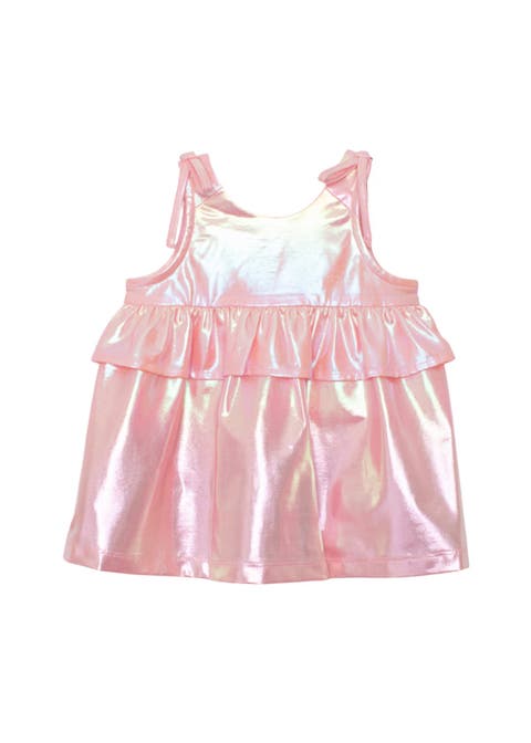 Strawberry Sparkle Sleeveless Baby Dress