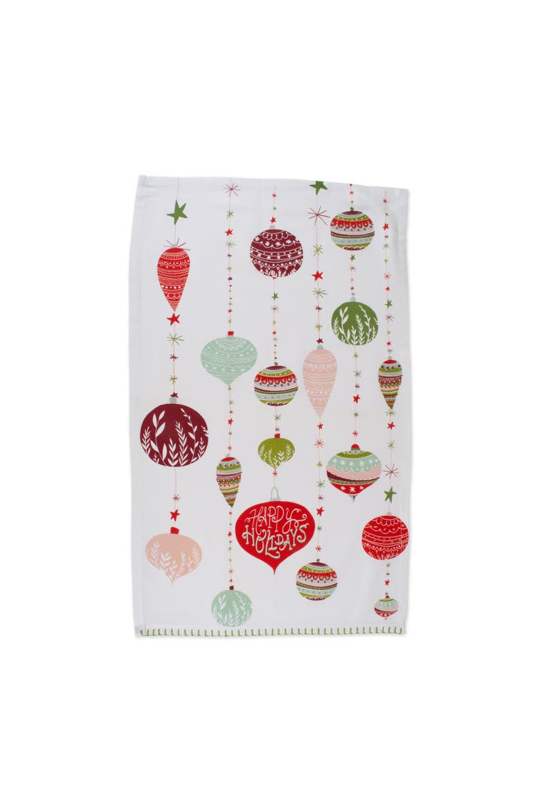 Asst Xmas Trimmings Printed Dishtowel Set/2, Alternate, color, Trimmings