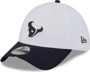 New Era Men's New Era White/Navy Houston Texans 2025 NFL Training Camp 39THIRTY Flex Hat