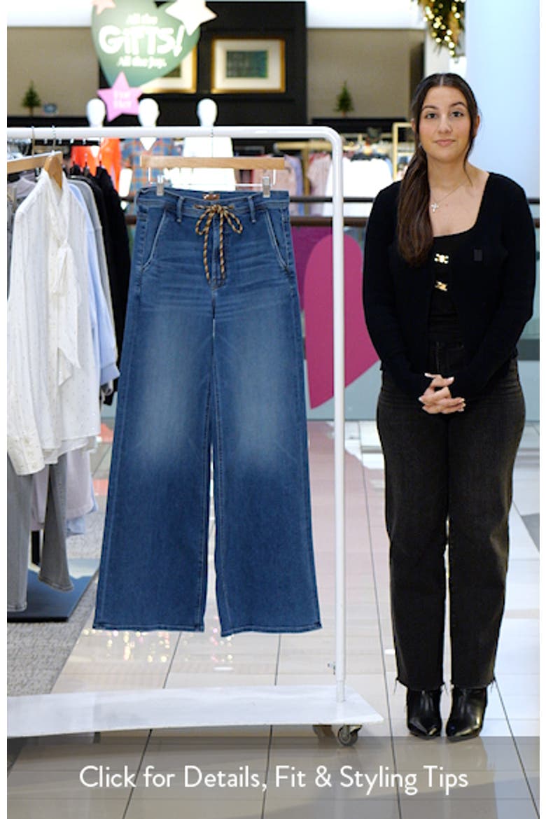 The Drawn Undercover Prep Sneak Wide Leg Jeans (Women) | Nordstrom