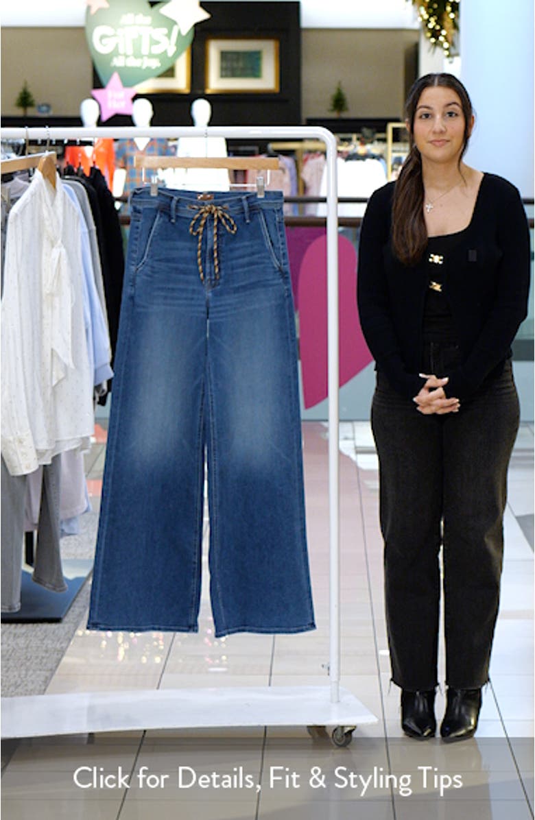 The Drawn Undercover Prep Sneak Wide Leg Jeans, sales video thumbnail