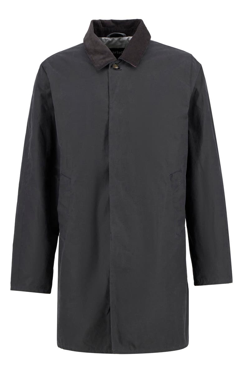 Barbour Lorden Waxed Mac Jacket, Alternate, color, Grey