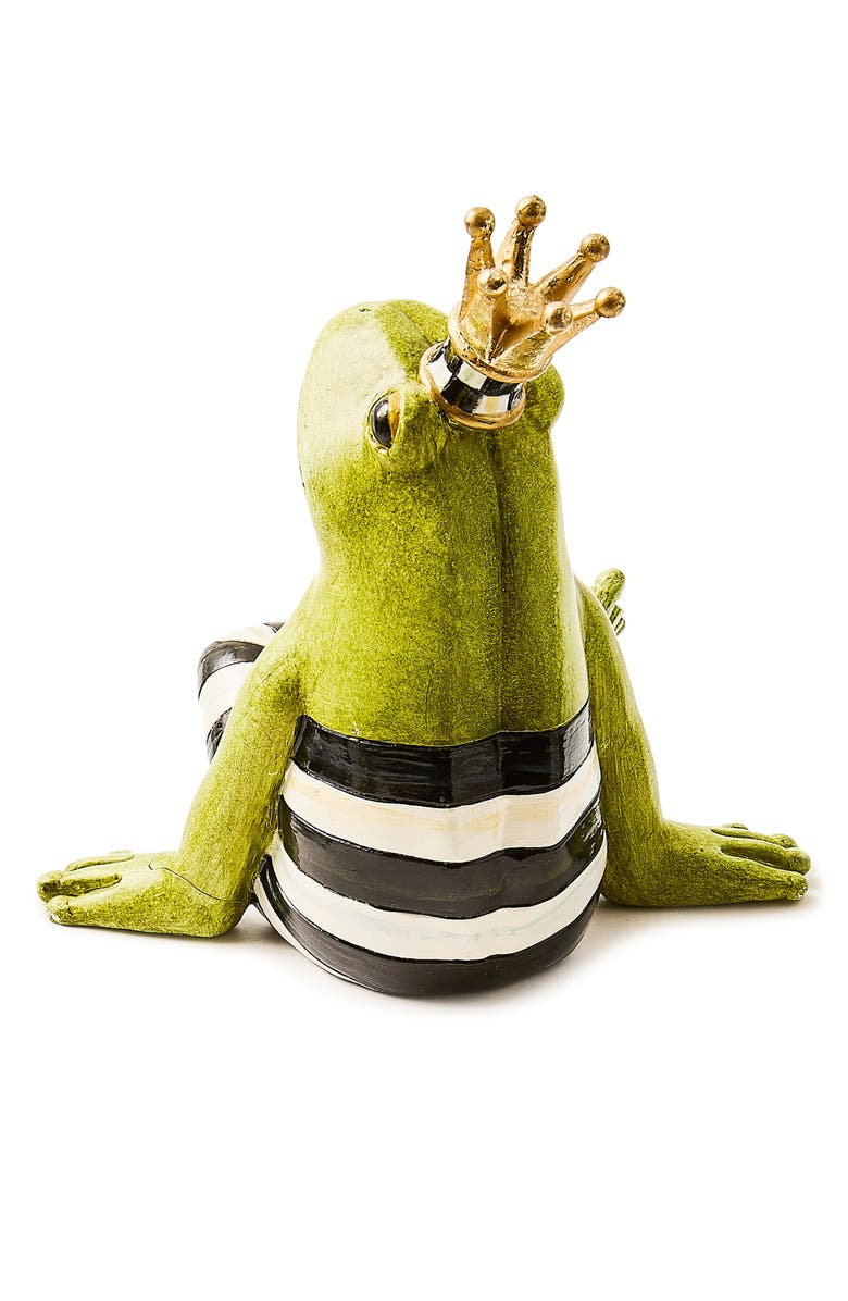 MACKENZIE CHILDS Fergal The Frog Ledge Sitter Figurine, Alternate, color, Green