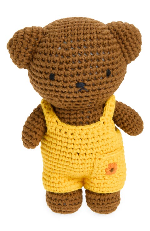 Boris & His Van Gogh Sunflowers Overalls Crocheted Stuffed Animal