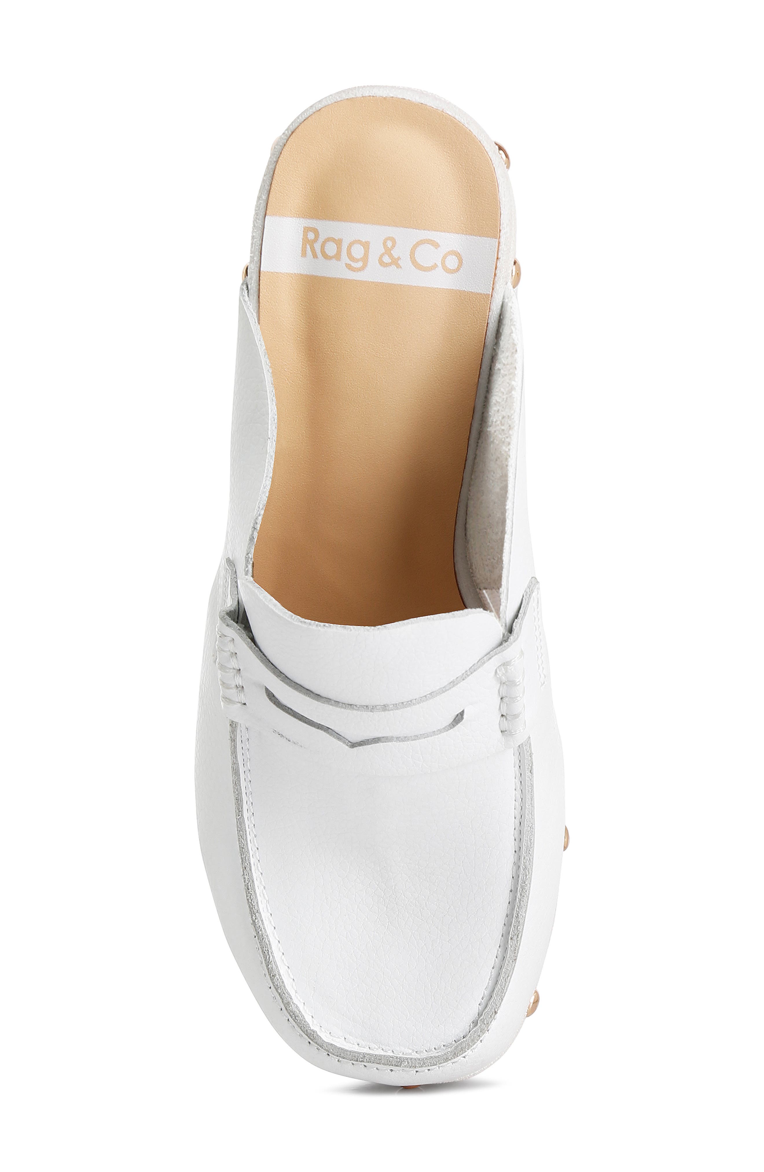 Lycra Stud Platform Mule, Alternate, color, WHITE