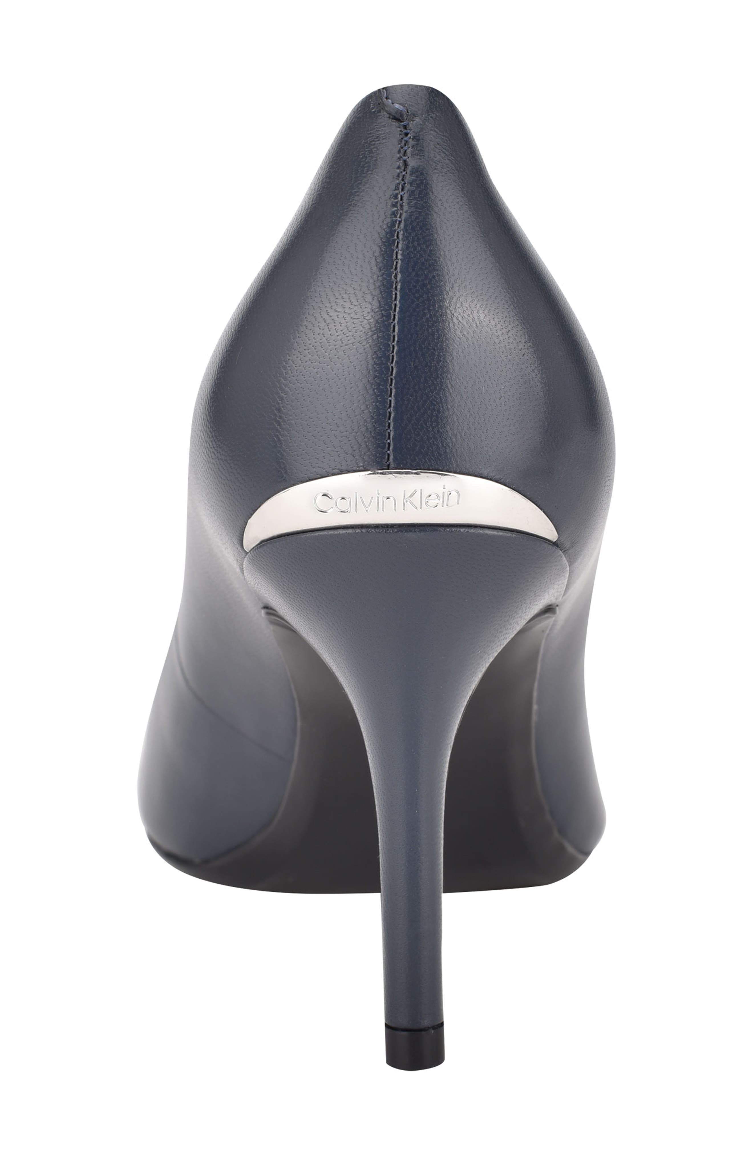 Gayle Pump, Alternate, color, DARK BLUE LEATHER