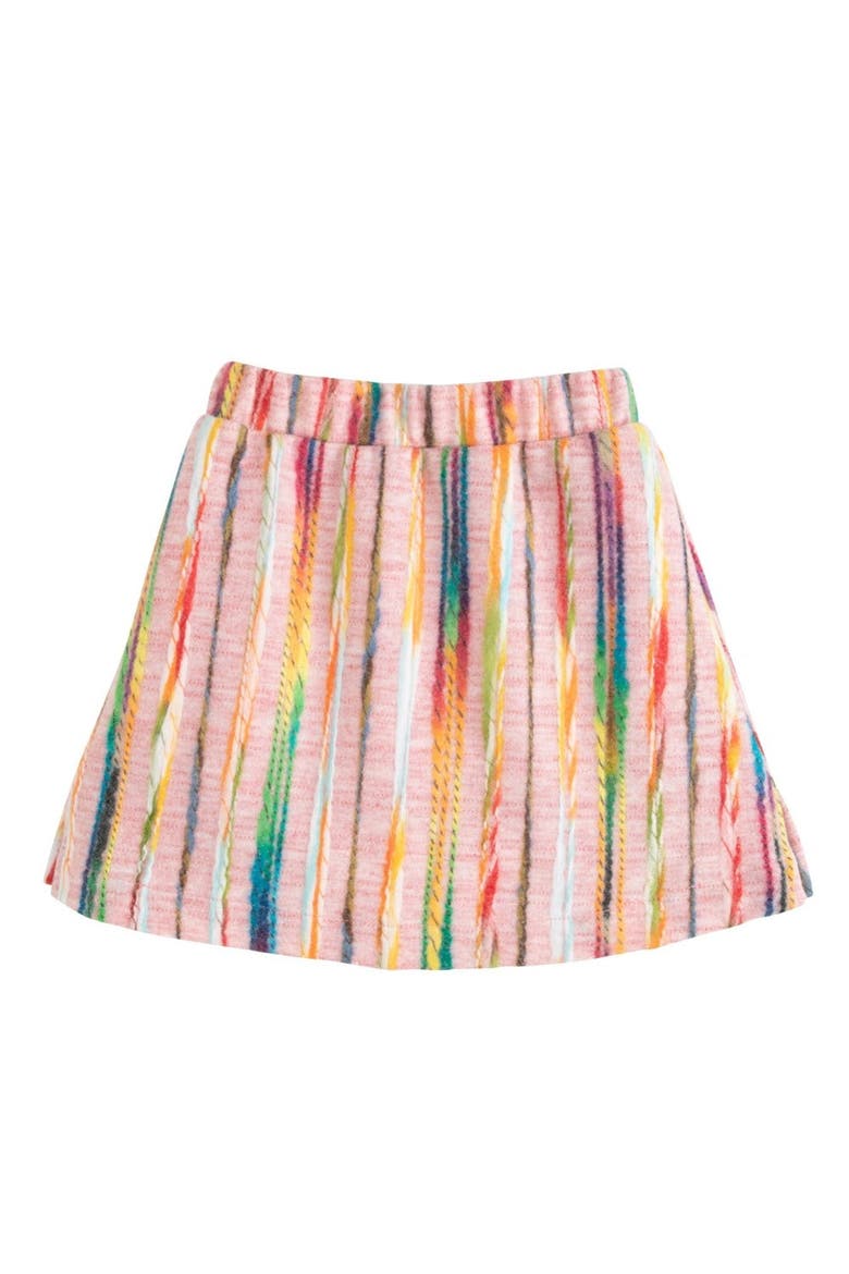 Kids' Wool Mini Skirt, Main, color, Wavy Pink Multi Wool