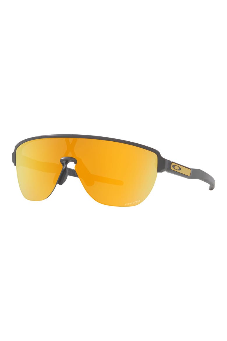 Corridor 142mm Semi Rimless Prizm™ Polarized Shield Sunglasses, Alternate, color, GREY JEANS