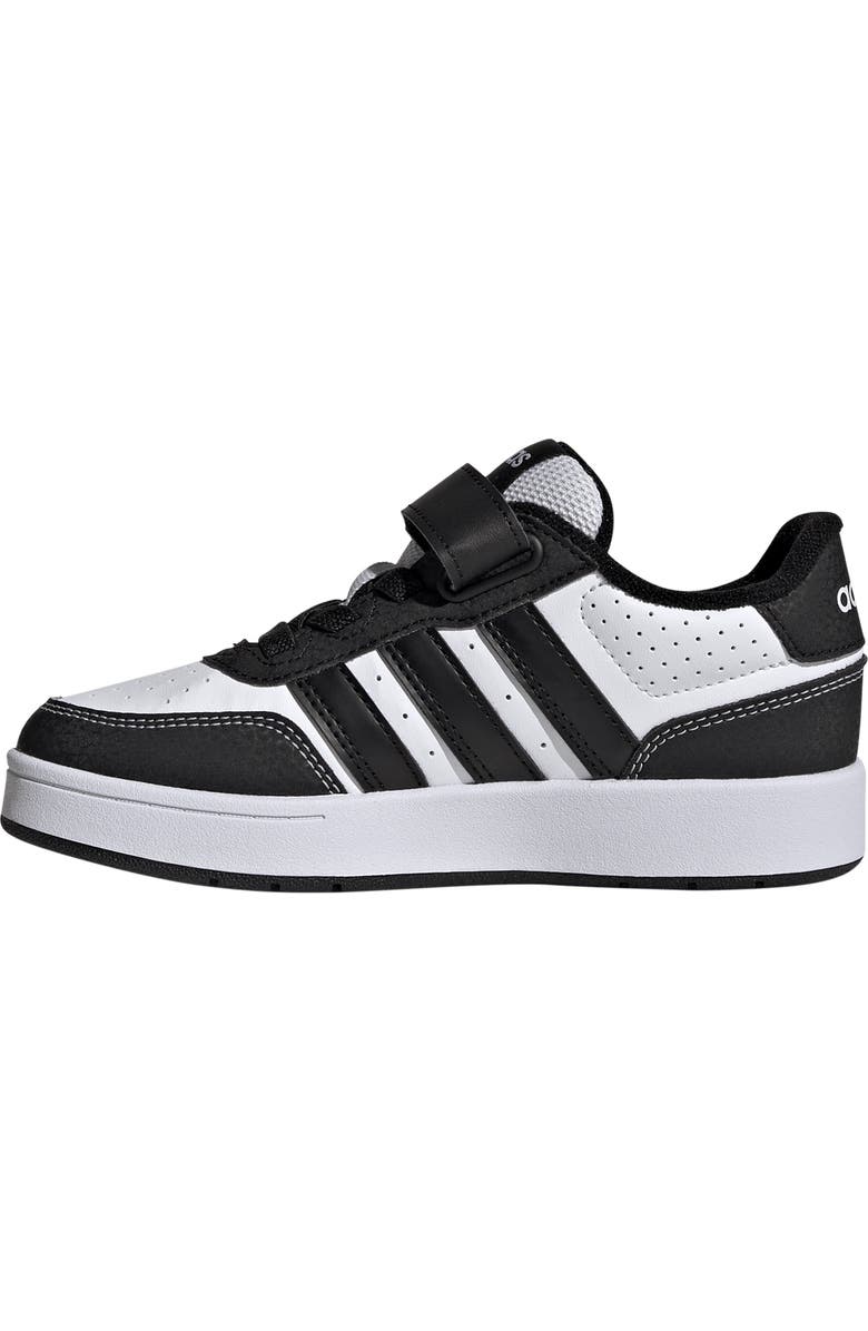 adidas Kids' Breakbase Elastic Lace Sneaker, Alternate, color, Footwear White/ Core Black