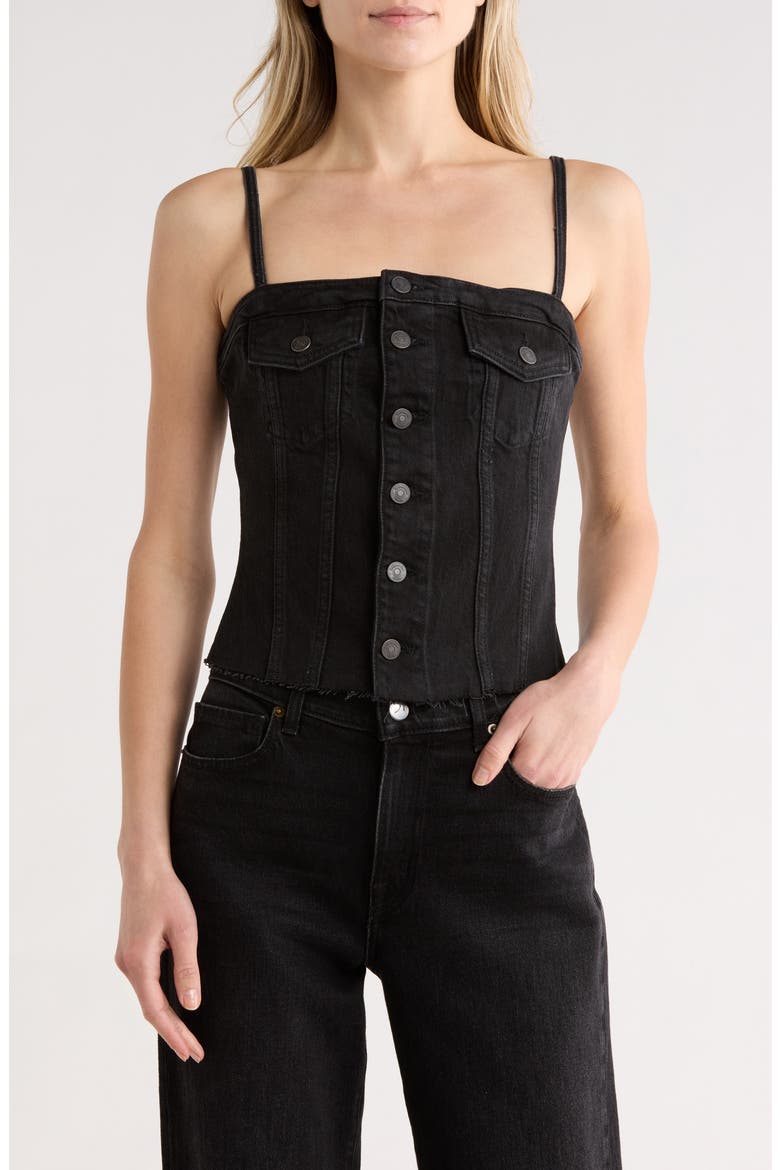Coco Denim Bustier Top, Main, color, VANA