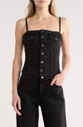 Reformation Coco Denim Bustier Top
