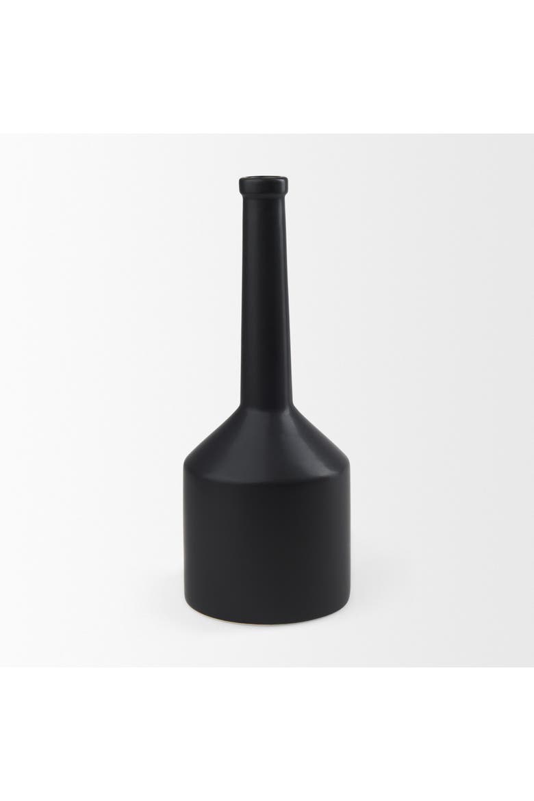 Burton Ceramic Jug Vase, Alternate, color, Black