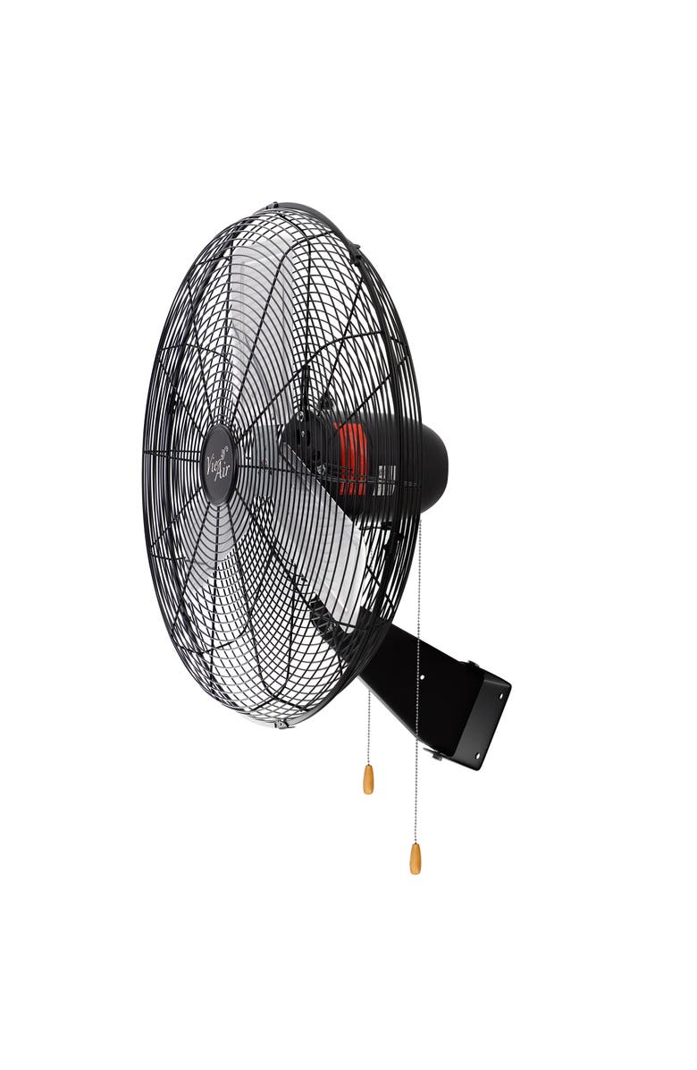 Vie Air Tilting Wall Mountable Heavy Duty Commercial Strength Oscillating Fan, Main, color, Black