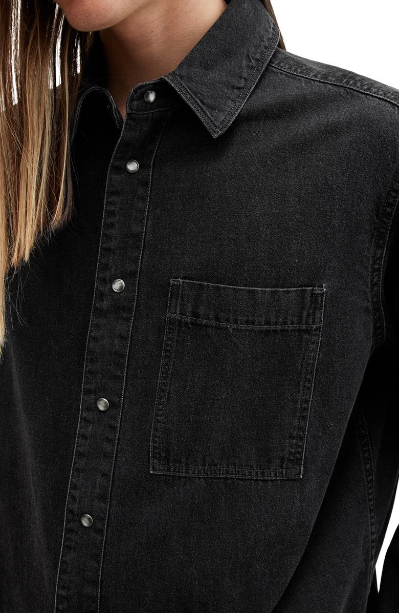 AllSaints Tolhurst Denim Button-Up Shirt, Alternate, color,