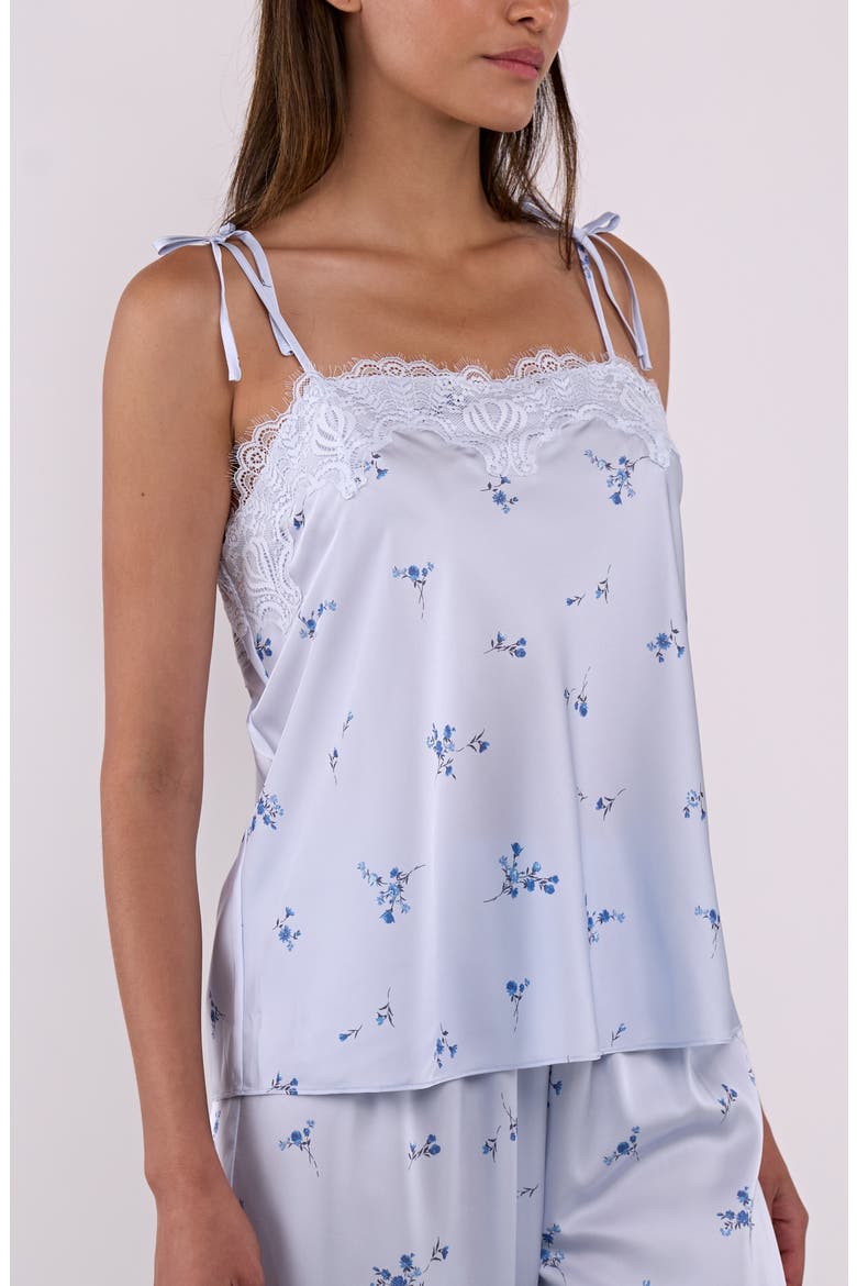 Celeste Print Cami Pajamas, Alternate, color, BLUE