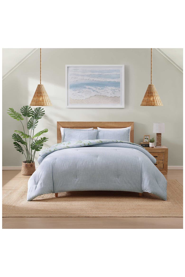 Floral Enchantment Cotton Comforter & Sham Set, Alternate, color, BLUE MULTI