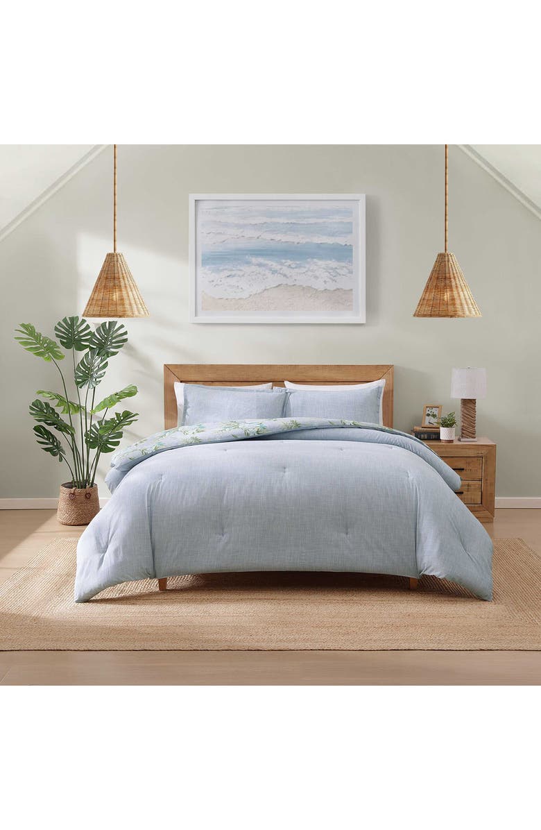 Tommy Bahama Floral Enchantment Cotton Comforter & Sham Set, Alternate, color, Blue Multi