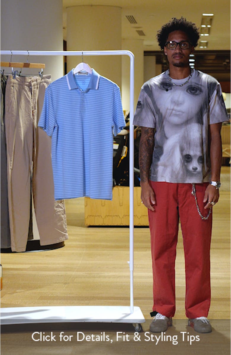 Stripe Mesh Polo, sales video thumbnail