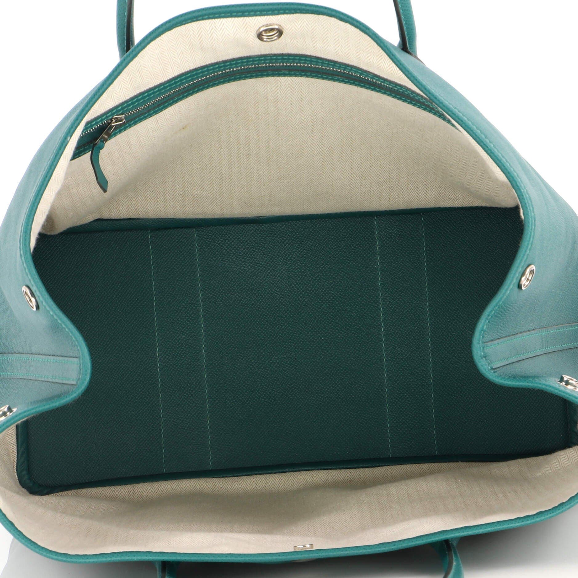 Garden Party Tote Leather 36, Alternate, color, Green