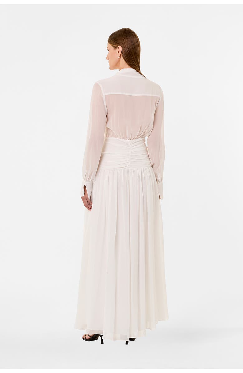 NICHOLAS Jocelyn Silk Dress, Alternate, color, Ivory