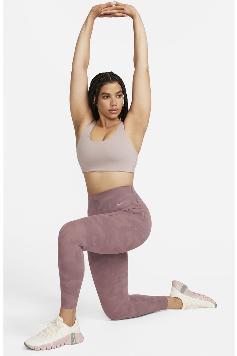 Universa Dri-FIT High Rise 7/8 Tights, Alternate, color, SMOKEY MAUVE/ BLACK