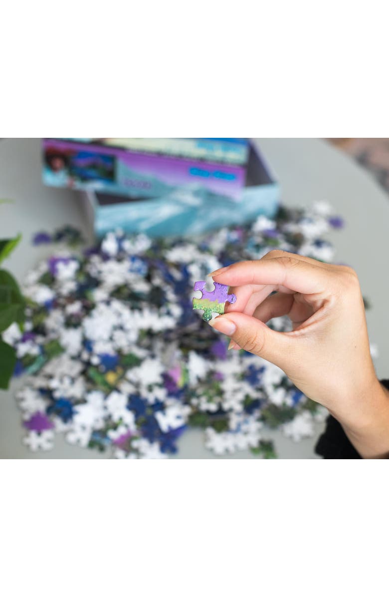 Toynk Bob Ross Blue River Nature Puzzle | 1000 Piece Jigsaw Puzzle, Alternate, color, Purple