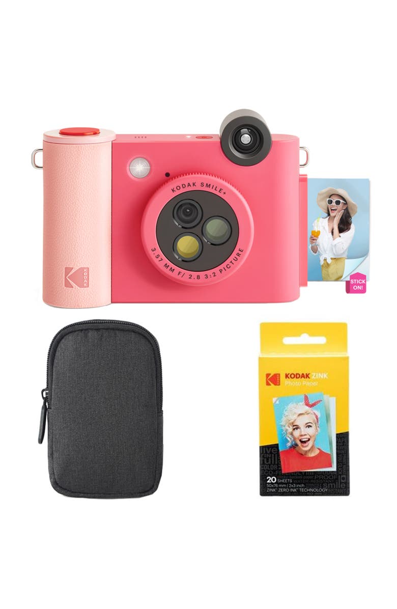 Kodak Smile+ 2-in-1 Camera & Printer Bundle, Main, color, Fuchsia