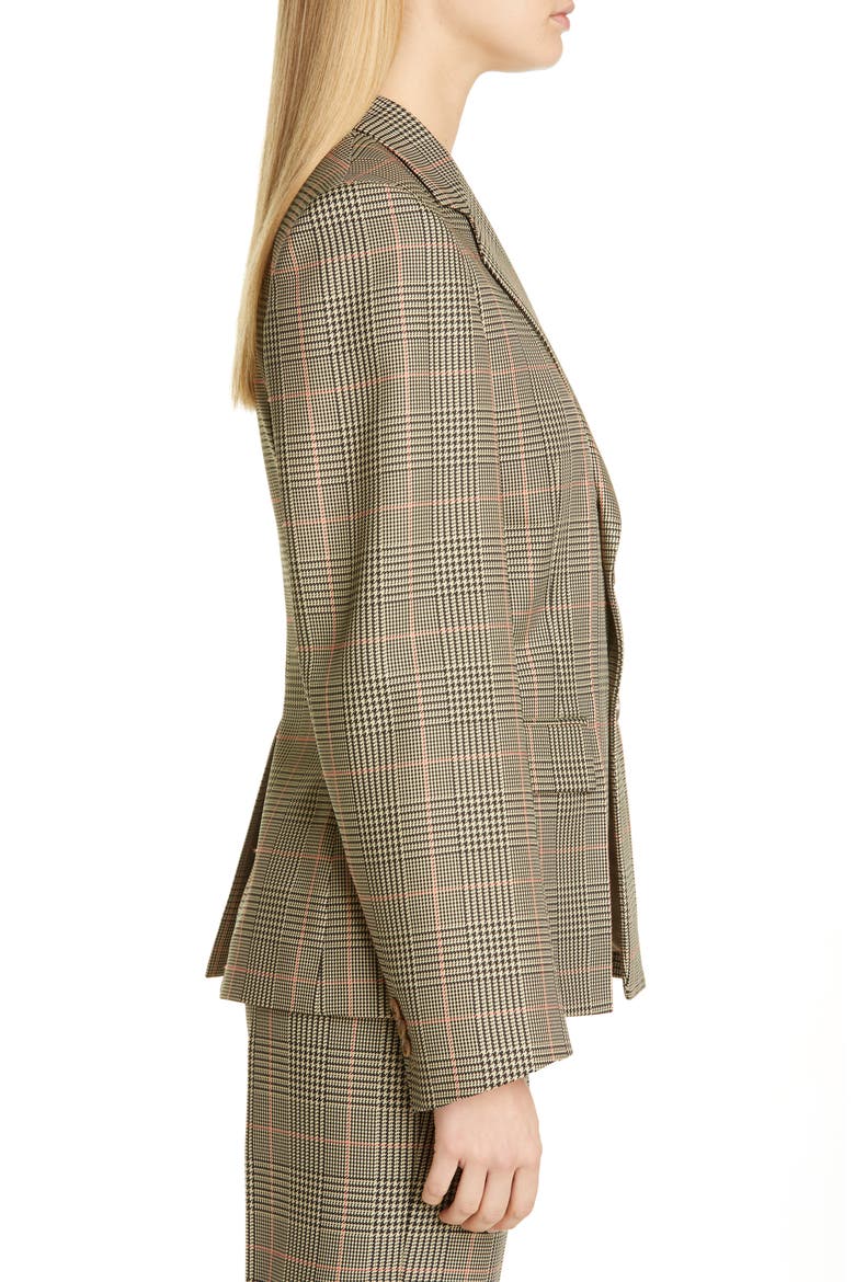 Glen Plaid Blazer, Alternate, color, GALLES CAMEL/ BLACK
