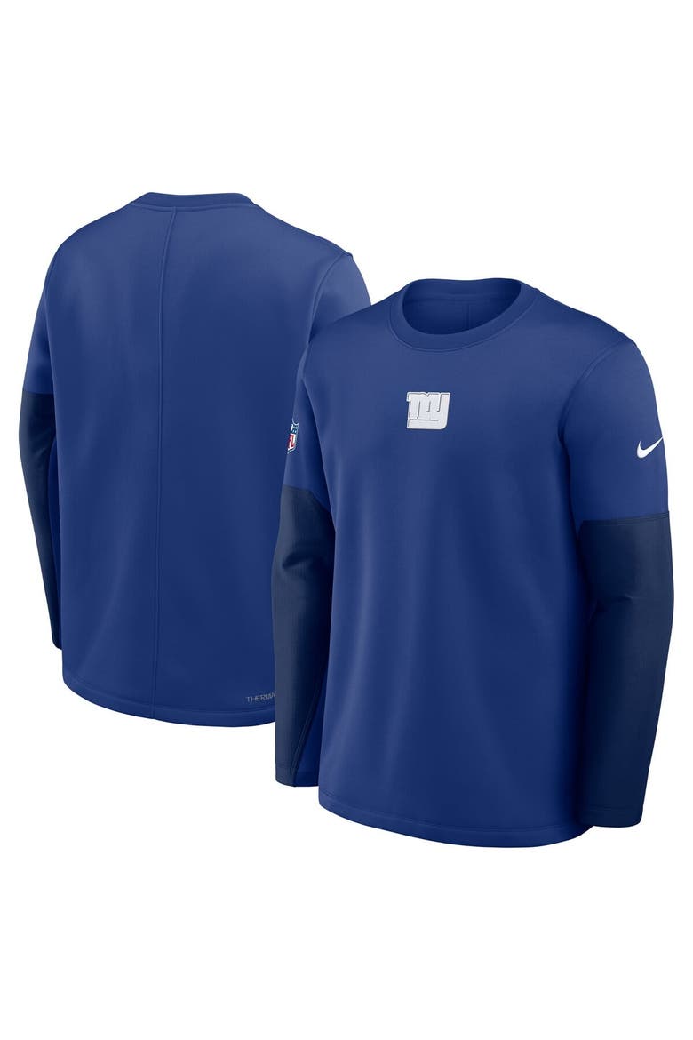 Men's Nike Royal New York Giants Sideline Scripted to Win Performance Long Sleeve T-Shirt, Alternate, color, Royal