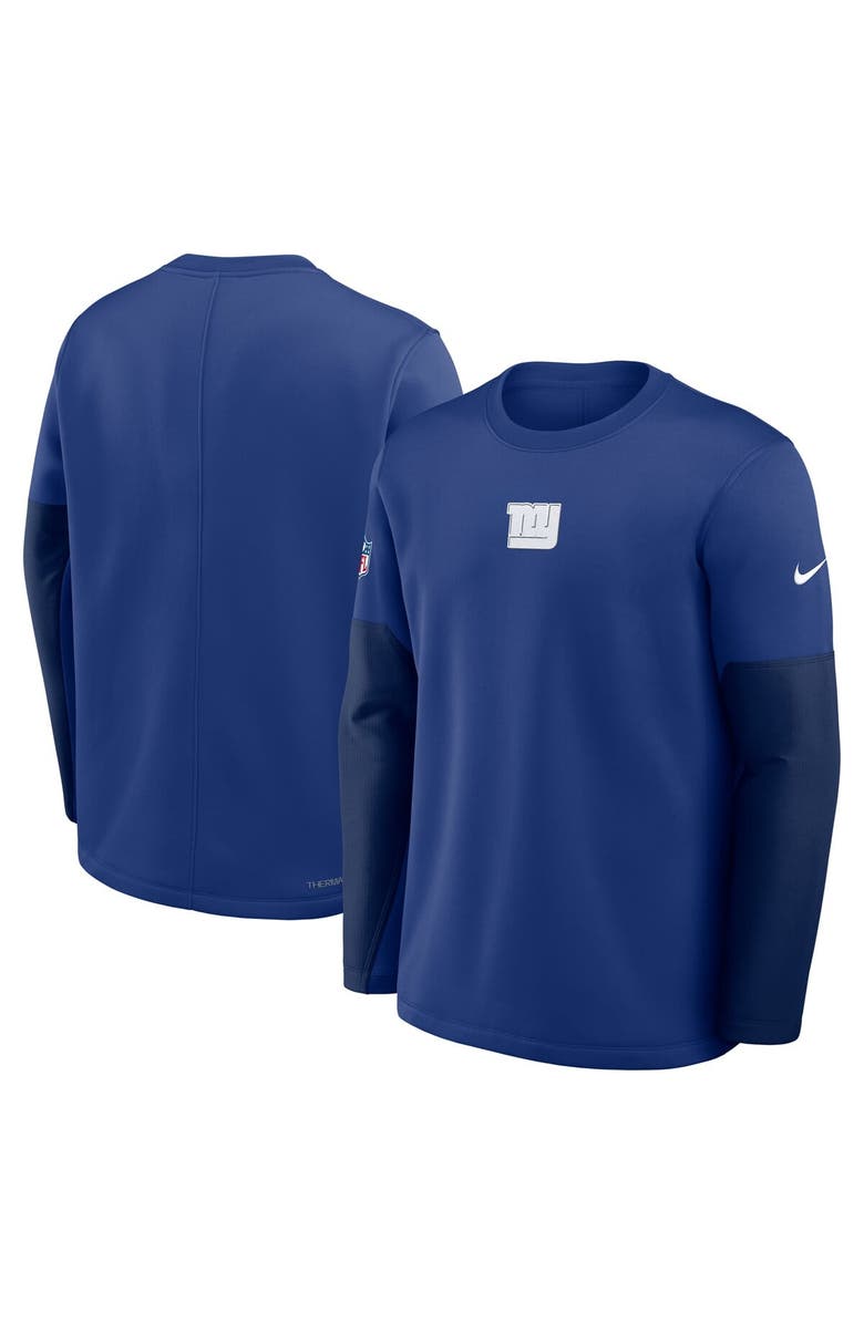 Nike Men's Nike Royal New York Giants Sideline Scripted to Win Performance Long Sleeve T-Shirt, Alternate, color, Royal