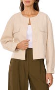 Vince Camuto Collarless Crop Jacket