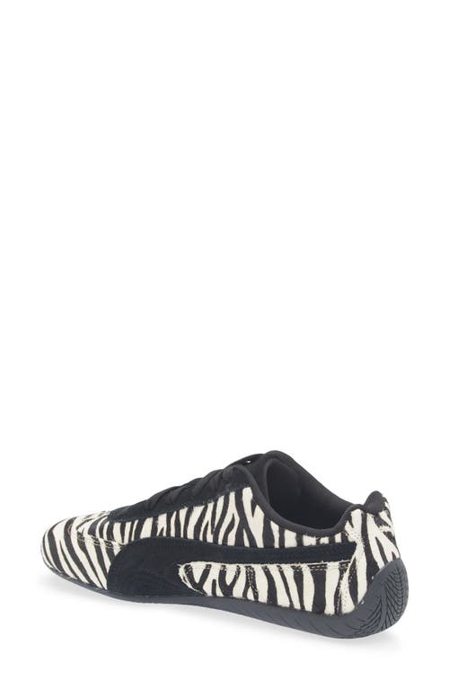 Puma Speedcat Zebra Print Genuine Calf Hair Sneaker