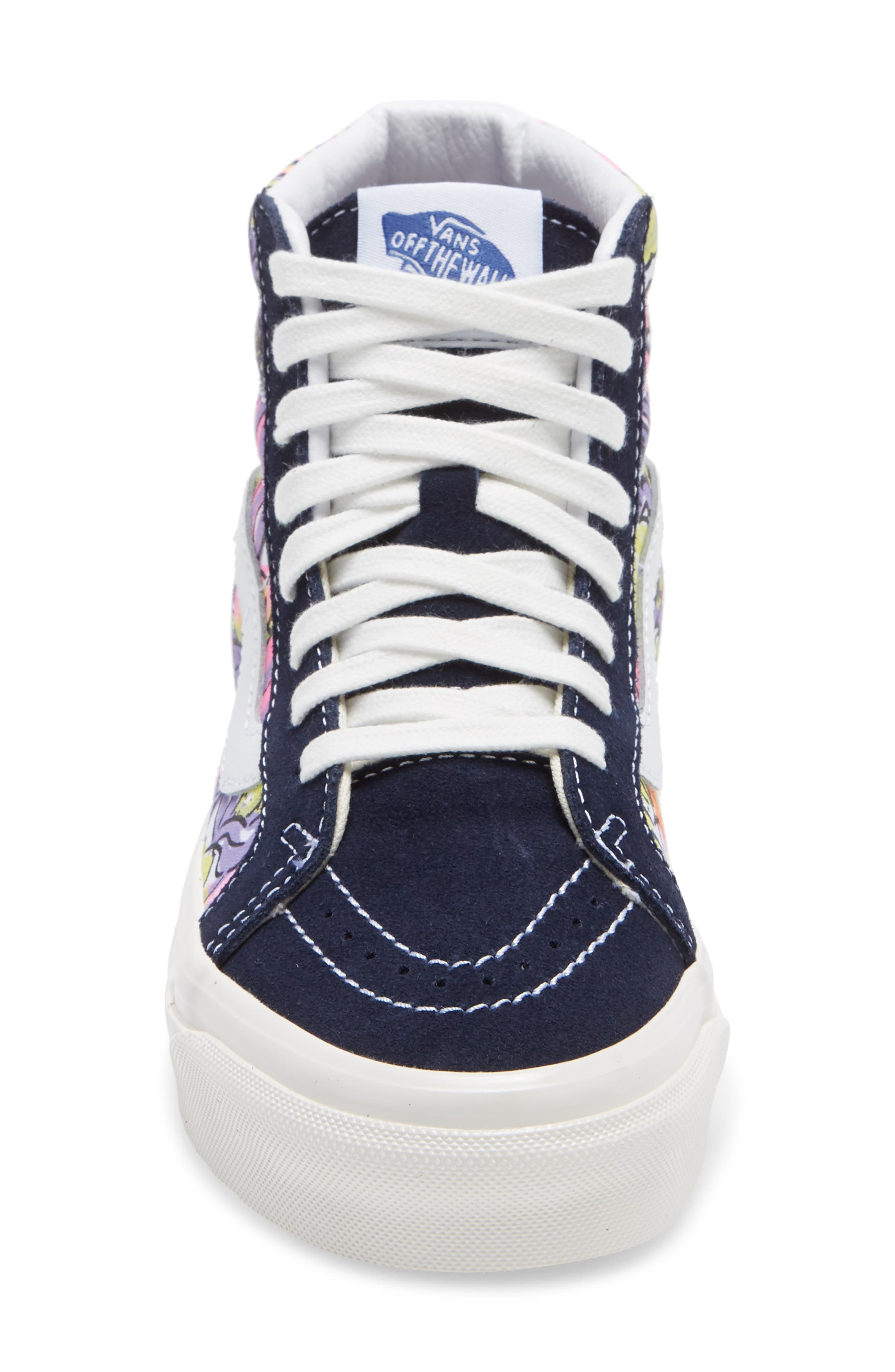 Sk8-Hi 38 DX High Top Sneaker, Alternate, color, PARISIAN NIGHT/ VEGGIES PRINT
