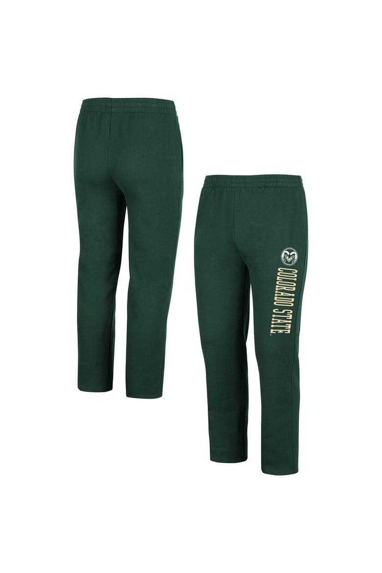 Men's Colosseum Green Colorado State Rams Fleece Pants, Main, color, Green