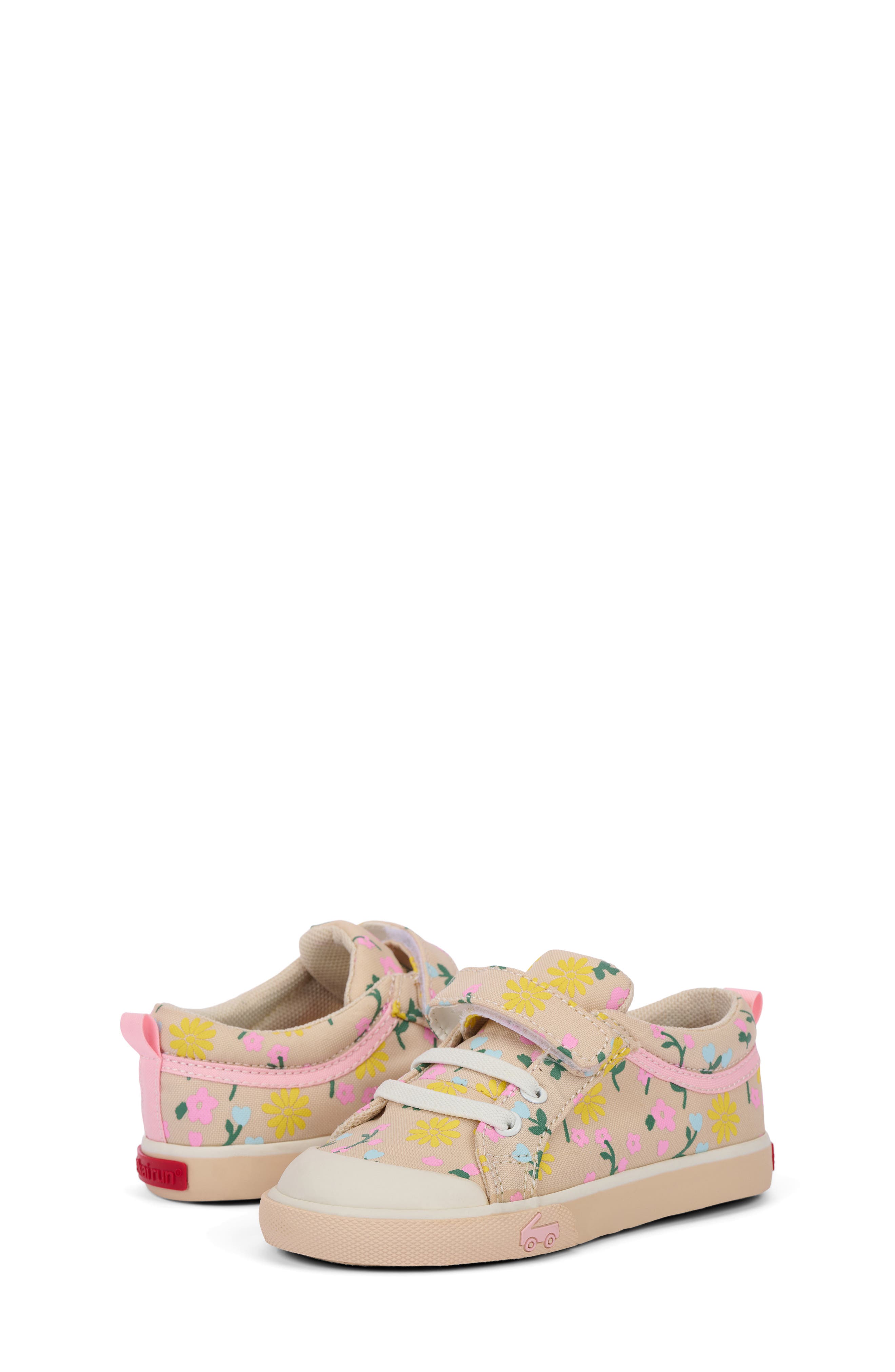 See Kai Run Kids' Kristin Sneaker, Alternate, color, Oatmeal/ Floral