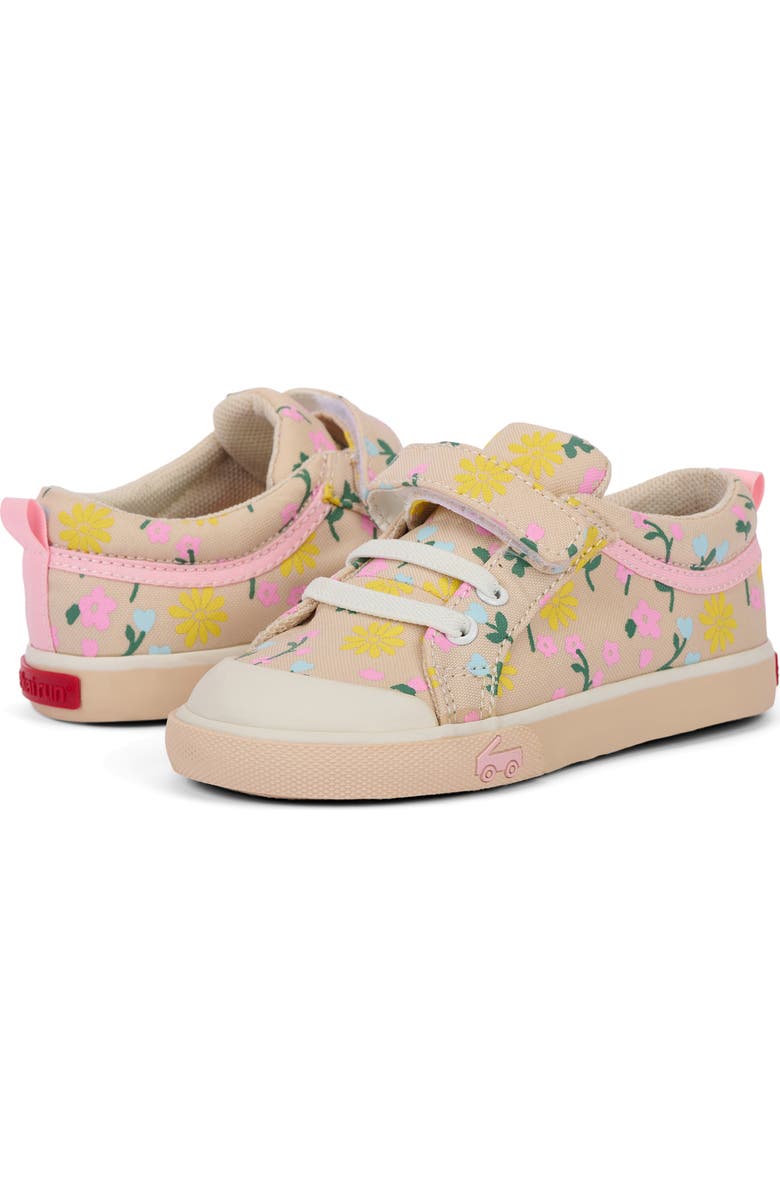 See Kai Run Kids' Kristin Sneaker, Alternate, color, Oatmeal/ Floral
